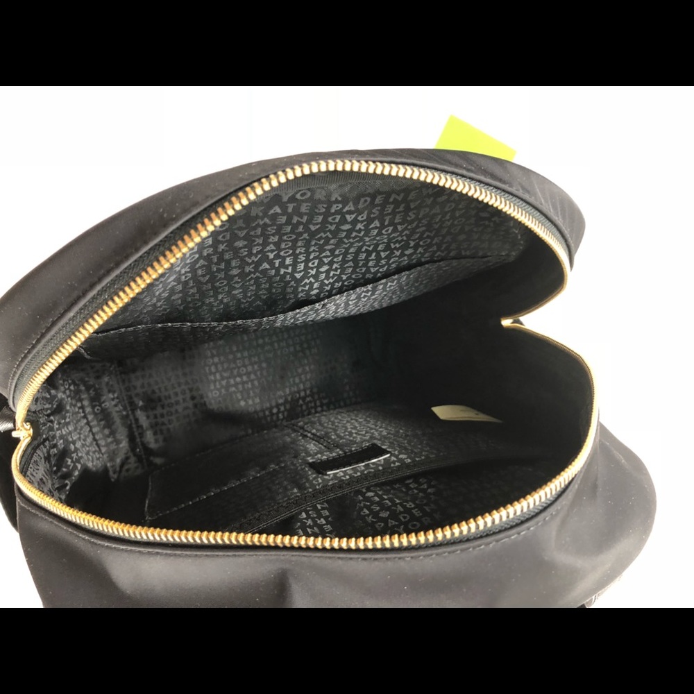 New! Kate Spade Large Nylon Laptop Backpack Black - Picture 6 of 8